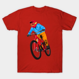 Cyclist in action T-Shirt